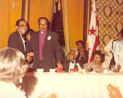 Admin Asst. Howard et Bishop J. O. Patterson @ Church Anniversary Dinner