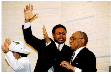 Bishop Howard with Pastor Chad